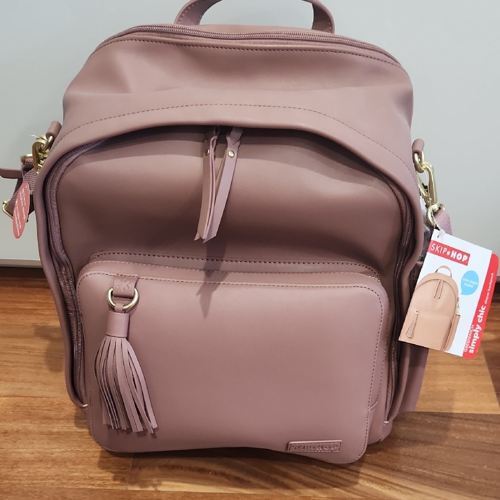 Skip Hop Mauve Baby Bag Backpack